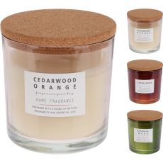 Doftljus Glasburk Lock Cedarwood Orange Sandalwood Patchouli Wood