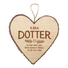 Hjärta Trä Dotter wooden heart