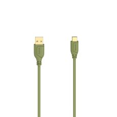 Kabel USB-C Flexi-Slim USB-A-USB-C Guld Grön 0,75m