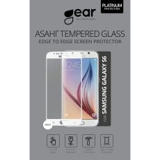 Härdat Glas 3D Full Cover Vit Samsung S6