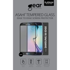 Härdat Glas 3D Full Cover Svart Samsung S6 Edge