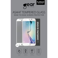 Härdat Glas 3D Full Cover Vit Samsung S6 Edge