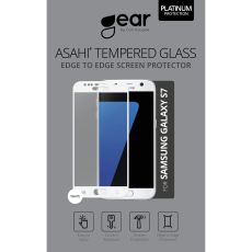 Härdat Glas 3D Full Cover Vit Samsung S7