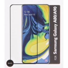 Härdat Glas 3D Full Cover Black Samsung A80 / A90 2019