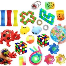 Favor 74st Fidget Set Pack för barn Pop it Stress