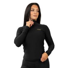 Mesh Longsleeve, black, large