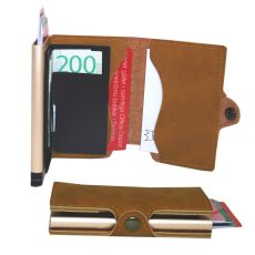 Plånbok med korthållare Safecard Konstläder Ljusbrun 2