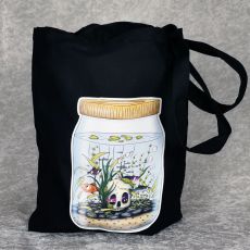 Tygkasse - Life in a jar, Skull and fishes