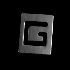 Fyrkantig bokstav till armband - G