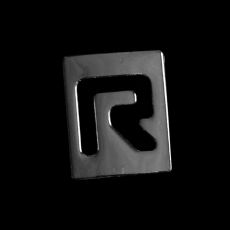 Fyrkantig bokstav till armband - R