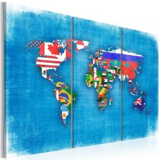 Tavla - Flags of the World - Triptych