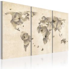 Tavla - Atlas of fjärilar - triptych