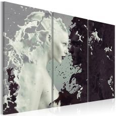 Tavla - Black or white? - triptych