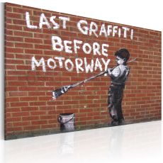 Tavla - Last graffiti before motorway (Banksy)