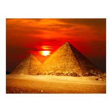Fototapet - Giza Necropolis - solnedgång