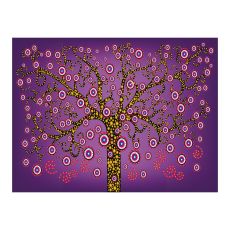 Fototapet - abstrakt: träd (violett)