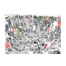 Fototapet - Skiss över New York