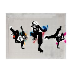 Fototapet - Monkey dance - street art