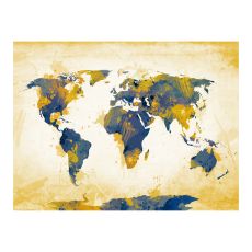 Fototapet - Map of the World - Sun and sky