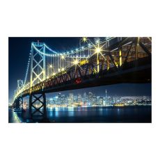 Fototapet - Bay Bridge på natten