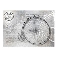 Fototapet - Vintage bicycles - black and white