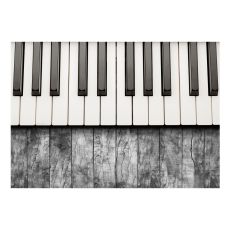 Fototapet - Inspired by Chopin - grey wood