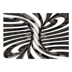 Fototapet - Black and white swirl
