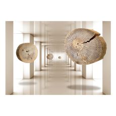 Fototapet - Flying Discs of Wood