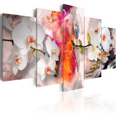Tavla - Colorful background and orchids