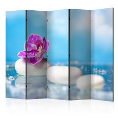 Rumsavdelare - Pink Orchid and white Zen Stones II