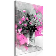 Tavla - Bouquet of Colours Vertical Pink