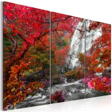 Tavla - Beautiful Waterfall: Autumnal Forest
