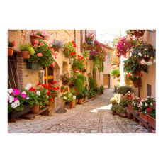 Fototapet - The Alley in Spello (Italy)