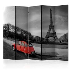Rumsavdelare - Eiffel Tower and red car II