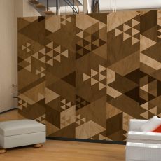 Tapet - Brown patchwork