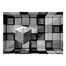 Fototapet - Rubik's cube in gray