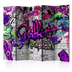 Rumsavdelare - Purple Graffiti