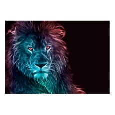 Fototapet - Abstract lion - rainbow