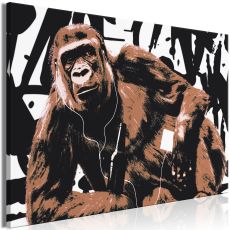 Tavla - Pop Art Monkey Narrow Brown