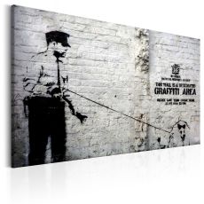 Tavla - Graffiti Area (Police and a Dog) by Banksy