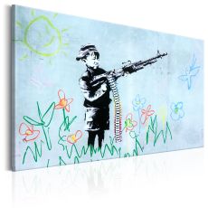 Tavla - Boy with Gun by Banksy