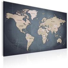 Tavla - World Map: Shades of Grey