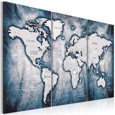 Tavla - World Map: Ink Triptych