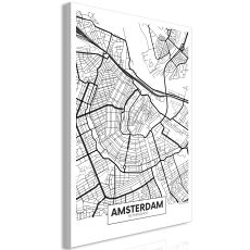 Tavla - Map of Amsterdam Vertical