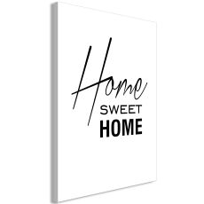 Tavla - Black and White: Home Sweet Home Vertical