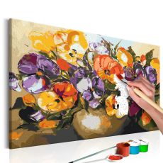 Måla din egen tavla - Vase Of Pansies