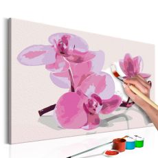 Måla din egen tavla - Orchid Flowers