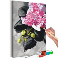 Måla din egen tavla - Pink Orchid 