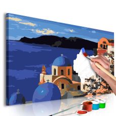 Måla din egen tavla - Santorini 