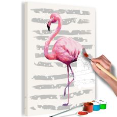 Måla din egen tavla - Beautiful Flamingo